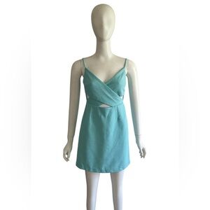 Shona Joy Aqua Mini Dress